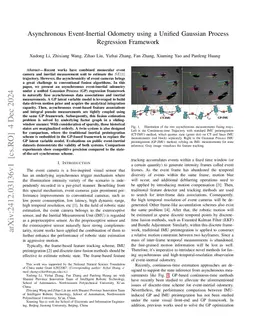 Asynchronous Event-Inertial Odometry using a Unified Gaussian Process
  Regression Framework