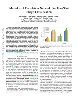 Multi-Level Correlation Network For Few-Shot Image Classification
