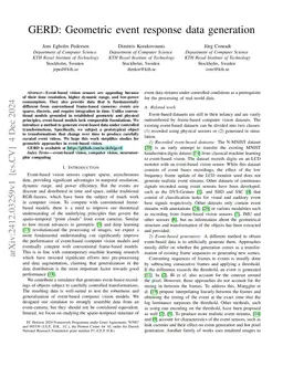 GERD: Geometric event response data generation