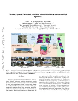 Geometry-guided Cross-view Diffusion for One-to-many Cross-view Image
  Synthesis
