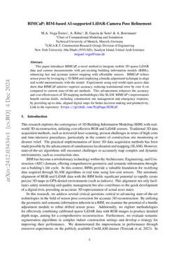 BIMCaP: BIM-based AI-supported LiDAR-Camera Pose Refinement