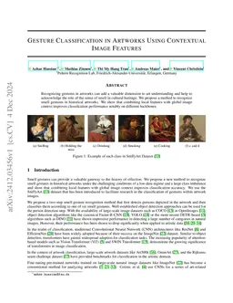 Gesture Classification in Artworks Using Contextual Image Features