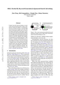 OKG: On-the-Fly Keyword Generation in Sponsored Search Advertising