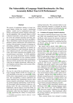 The Vulnerability of Language Model Benchmarks: Do They Accurately
  Reflect True LLM Performance?