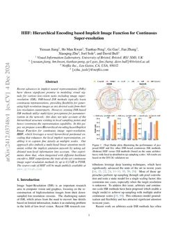 HIIF: Hierarchical Encoding based Implicit Image Function for Continuous
  Super-resolution
