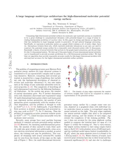 A large language model-type architecture for high-dimensional molecular potential energy surfaces