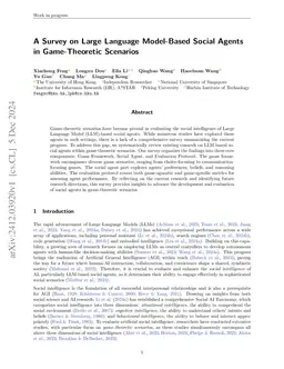 A Survey on Large Language Model-Based Social Agents in Game-Theoretic Scenarios