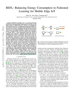 BEFL: Balancing Energy Consumption in Federated Learning for Mobile Edge
  IoT