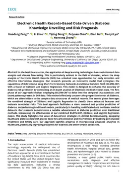 Electronic Health Records-Based Data-Driven Diabetes Knowledge Unveiling
  and Risk Prognosis