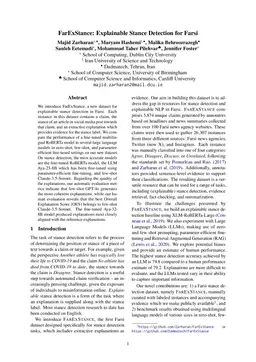 FarExStance: Explainable Stance Detection for Farsi