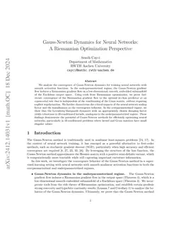 A Riemannian Optimization Perspective of the Gauss-Newton Method for Feedforward Neural Networks