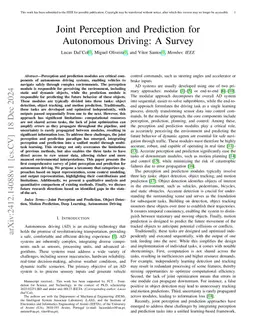 Joint Perception and Prediction for Autonomous Driving: A Survey
