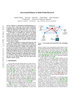 Adversarial Hubness in Multi-Modal Retrieval