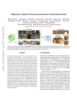 MegaSynth: Scaling Up 3D Scene Reconstruction with Synthesized Data