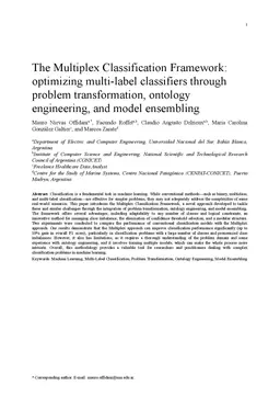 The Multiplex Classification Framework: optimizing multi-label
  classifiers through problem transformation, ontology engineering, and model
  ensembling