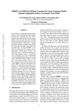 ORBIT: Cost-Effective Dataset Curation for Large Language Model Domain
  Adaptation with an Astronomy Case Study