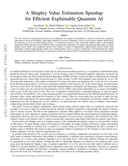 A Shapley Value Estimation Speedup for Efficient Explainable Quantum AI
