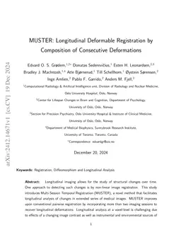 MUSTER: Longitudinal Deformable Registration by Composition of
  Consecutive Deformations