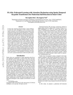 FLAMe: Federated Learning with Attention Mechanism using Spatio-Temporal
  Keypoint Transformers for Pedestrian Fall Detection in Smart Cities