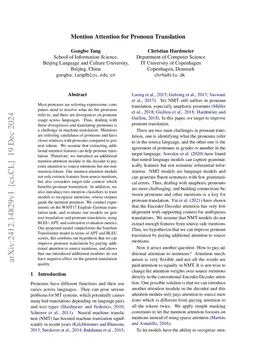 Mention Attention for Pronoun Translation