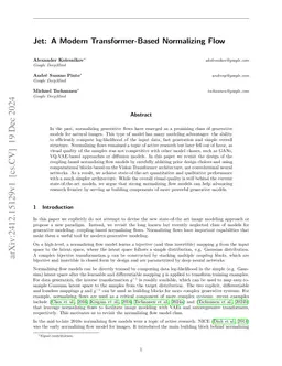 Jet: A Modern Transformer-Based Normalizing Flow