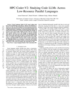 HPC-Coder-V2: Studying Code LLMs Across Low-Resource Parallel Languages