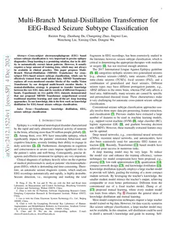 Multi-Branch Mutual-Distillation Transformer for EEG-Based Seizure
  Subtype Classification