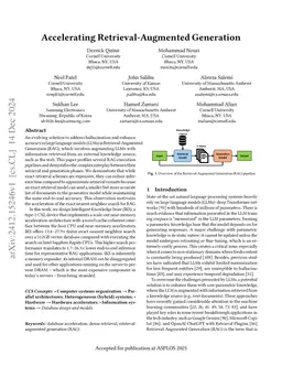 Accelerating Retrieval-Augmented Generation