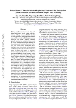 Tree-of-Code: A Tree-Structured Exploring Framework for End-to-End Code Generation and Execution in Complex Task Handling