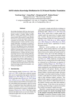 Self-Evolution Knowledge Distillation for LLM-based Machine Translation