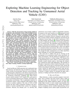 Exploring Machine Learning Engineering for Object Detection and Tracking
  by Unmanned Aerial Vehicle (UAV)