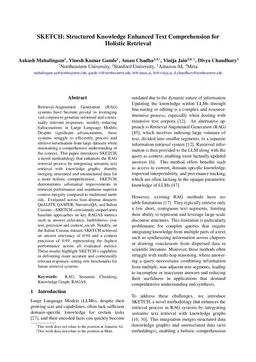 SKETCH: Structured Knowledge Enhanced Text Comprehension for Holistic
  Retrieval