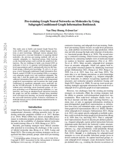 Pre-training Graph Neural Networks on Molecules by Using
  Subgraph-Conditioned Graph Information Bottleneck