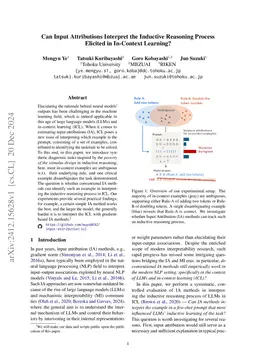 Can Input Attributions Explain Inductive Reasoning in In-Context Learning?