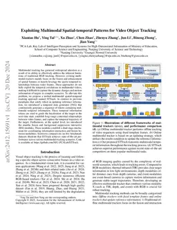 Exploiting Multimodal Spatial-temporal Patterns for Video Object
  Tracking