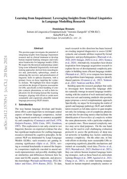 Learning from Impairment: Leveraging Insights from Clinical Linguistics
  in Language Modelling Research