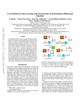 Cross-Modal Few-Shot Learning with Second-Order Neural Ordinary
  Differential Equations