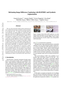 Reframing Image Difference Captioning with BLIP2IDC and Synthetic Augmentation