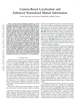 Camera-Based Localization and Enhanced Normalized Mutual Information
