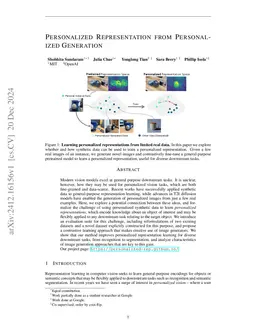 Personalized Representation from Personalized Generation