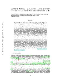 Context Clues: Evaluating Long Context Models for Clinical Prediction Tasks on EHRs