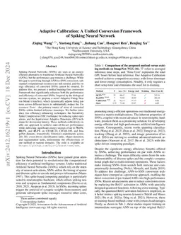 Adaptive Calibration: A Unified Conversion Framework of Spiking Neural
  Network