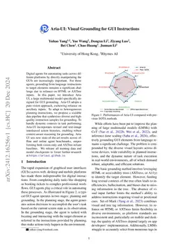 Aria-UI: Visual Grounding for GUI Instructions