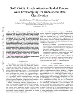 GAT-RWOS: Graph Attention-Guided Random Walk Oversampling for Imbalanced
  Data Classification