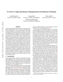 SYMPHONY: Improving Memory Management for LLM Inference Workloads