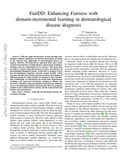 FairDD: Enhancing Fairness with domain-incremental learning in
  dermatological disease diagnosis