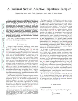A Proximal Newton Adaptive Importance Sampler