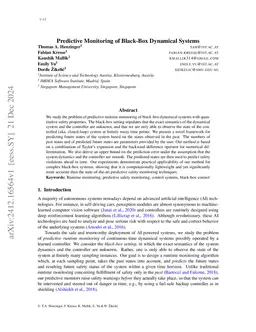 Predictive Monitoring of Black-Box Dynamical Systems