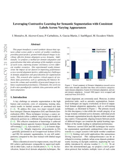 Leveraging Contrastive Learning for Semantic Segmentation with
  Consistent Labels Across Varying Appearances