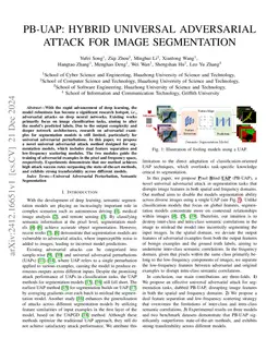 PB-UAP: Hybrid Universal Adversarial Attack For Image Segmentation